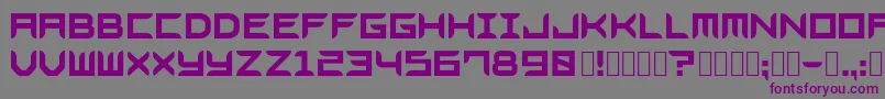Шрифт Bladesgffree – фиолетовые шрифты на сером фоне
