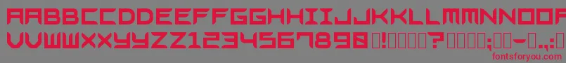 Bladesgffree Font – Red Fonts on Gray Background