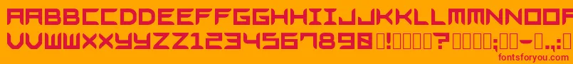 Bladesgffree Font – Red Fonts on Orange Background