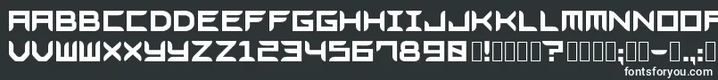 Шрифт Bladesgffree – белые шрифты на чёрном фоне