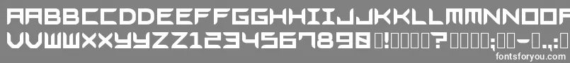 Bladesgffree-fontti – valkoiset fontit harmaalla taustalla