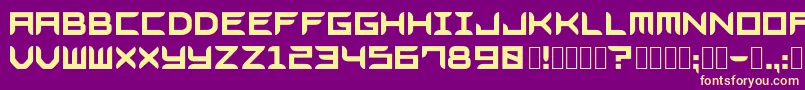 Bladesgffree Font – Yellow Fonts on Purple Background