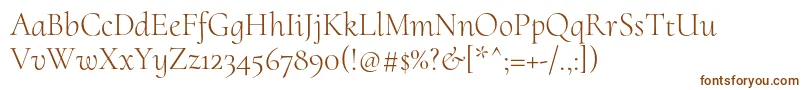 CormorantuprightLight Font – Brown Fonts on White Background