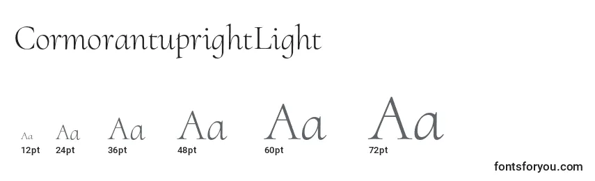 Размеры шрифта CormorantuprightLight