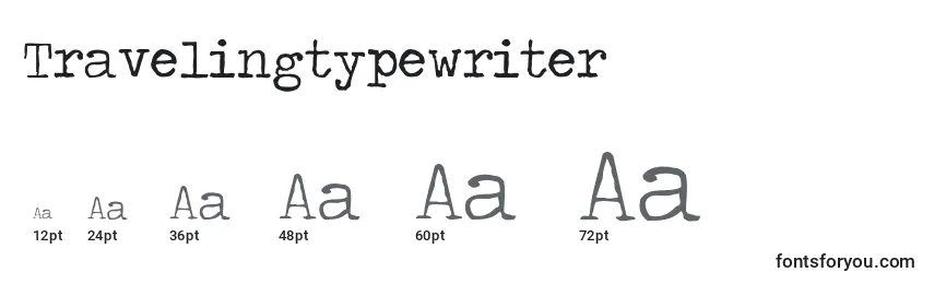 Размеры шрифта Travelingtypewriter (108111)