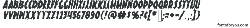 Шрифт KnuckleSandwichKrunchyItalic – шрифты с наклоном