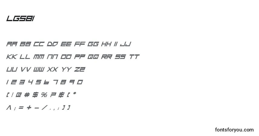 Lgsbiフォント–アルファベット、数字、特殊文字