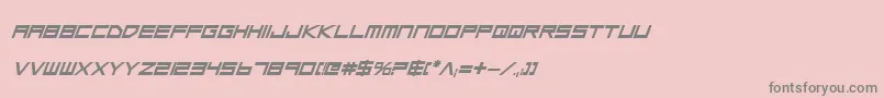 フォントLgsbi – ピンクの背景に灰色の文字