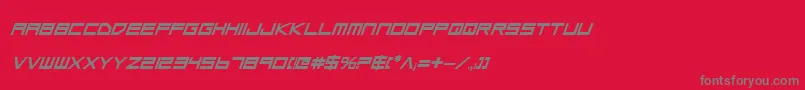 フォントLgsbi – 赤い背景に灰色の文字