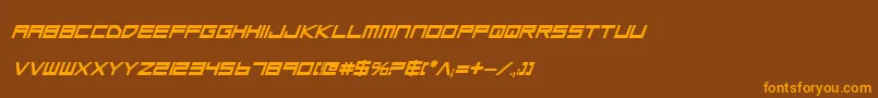 Шрифт Lgsbi – оранжевые шрифты на коричневом фоне