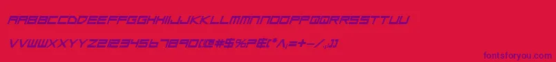 Lgsbi Font – Purple Fonts on Red Background