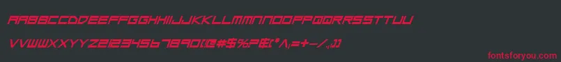 Lgsbi Font – Red Fonts on Black Background