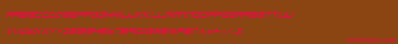 Lgsbi Font – Red Fonts on Brown Background