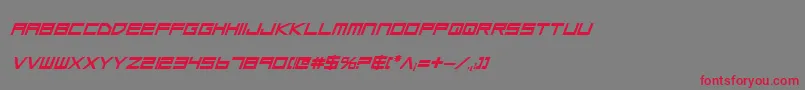 フォントLgsbi – 赤い文字の灰色の背景