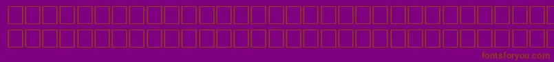 Police NippyRegular – polices brunes sur fond violet