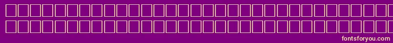 NippyRegular-Schriftart – Gelbe Schriften auf violettem Hintergrund