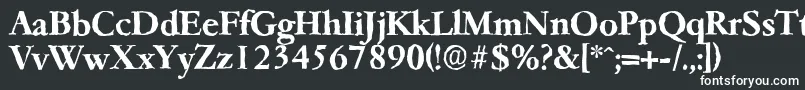 GarfeldantiqueBold-fontti – valkoiset fontit