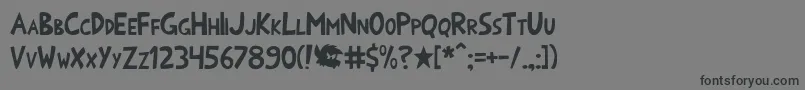Onomatoshark Font – Black Fonts on Gray Background
