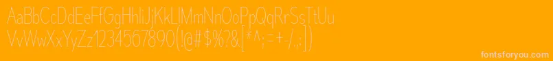 フォントMesmerizeCdUl – オレンジの背景にピンクのフォント