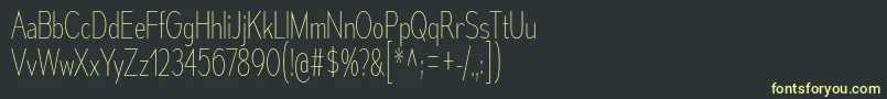 Шрифт MesmerizeCdUl – жёлтые шрифты на чёрном фоне