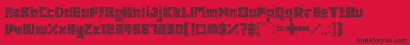 AntiquePaleoindonesia Font – Black Fonts on Red Background