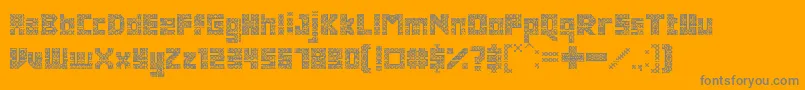 AntiquePaleoindonesia Font – Gray Fonts on Orange Background