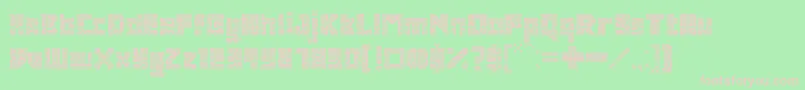 AntiquePaleoindonesia Font – Pink Fonts on Green Background