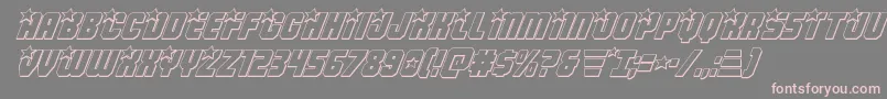 fuente Armyrangers3Dital – Fuentes Rosadas Sobre Fondo Gris