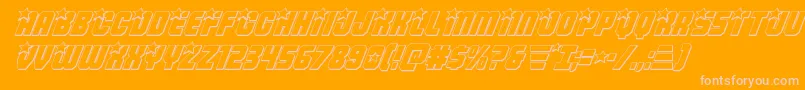 More about Armyrangers3Dital Font Armyrangers3Dital Font – Pink Fonts on Orange Background