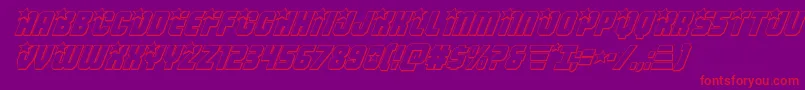 fuente Armyrangers3Dital – Fuentes Rojas Sobre Fondo Morado