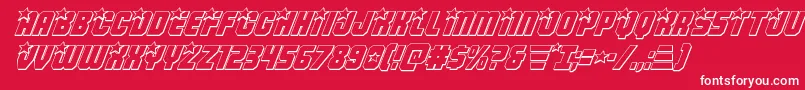 Armyrangers3Dital Font – White Fonts on Red Background