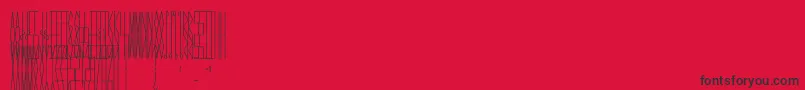 JmhCelaenoBook Font – Black Fonts on Red Background