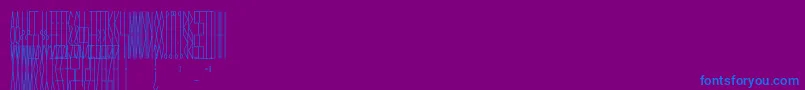 JmhCelaenoBook Font – Blue Fonts on Purple Background