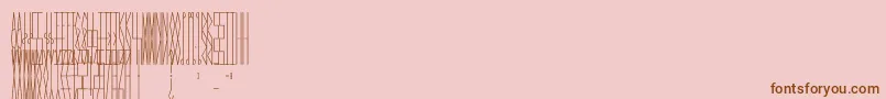 Шрифт JmhCelaenoBook – коричневые шрифты на розовом фоне