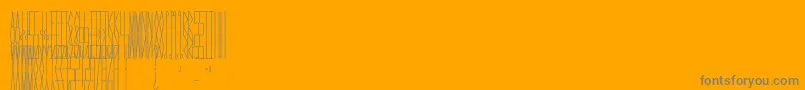 JmhCelaenoBook-Schriftart – Graue Schriften auf orangefarbenem Hintergrund