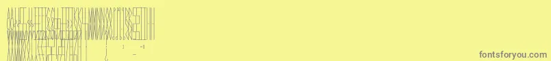 JmhCelaenoBook Font – Gray Fonts on Yellow Background