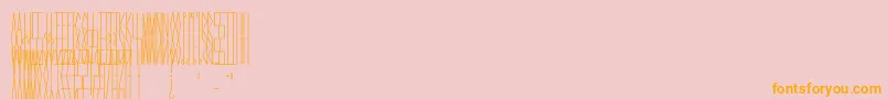 JmhCelaenoBook Font – Orange Fonts on Pink Background