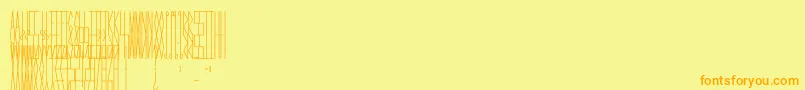 Police JmhCelaenoBook – polices orange sur fond jaune