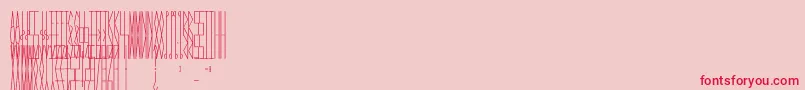 JmhCelaenoBook Font – Red Fonts on Pink Background
