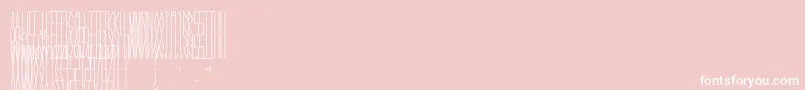 JmhCelaenoBook-Schriftart – Weiße Schriften auf rosa Hintergrund