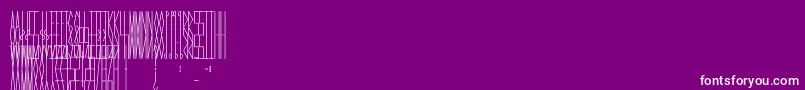 JmhCelaenoBook Font – White Fonts on Purple Background