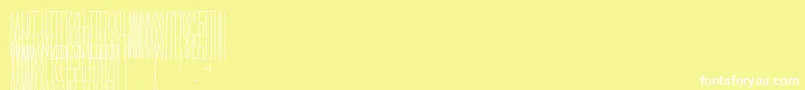 Шрифт JmhCelaenoBook – белые шрифты на жёлтом фоне