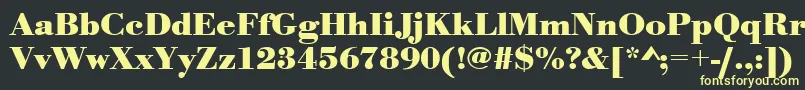 UrwbodonitwidBold Font – Yellow Fonts on Black Background