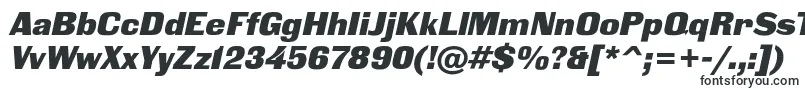 BlackgroteskcItalic-fontti – Katalogi