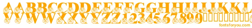 LmsPumpkinPal Font – Orange Fonts on White Background