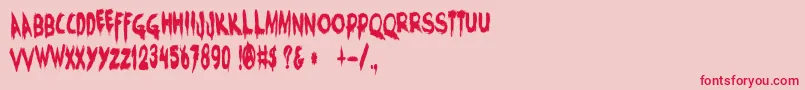 More about CharonsObol Font CharonsObol Font – Red Fonts on Pink Background