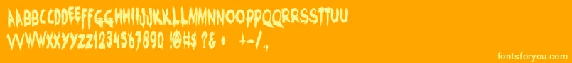Lisätietoja CharonsObol-fontista CharonsObol-fontti – keltaiset fontit oranssilla taustalla