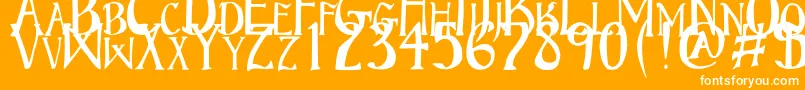 BruceStandardTextフォントについての詳細 フォントBruceStandardText – オレンジの背景に白い文字