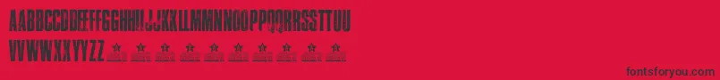TrafficPersonalUse Font – Black Fonts on Red Background