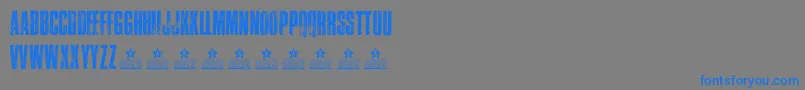 TrafficPersonalUse Font – Blue Fonts on Gray Background